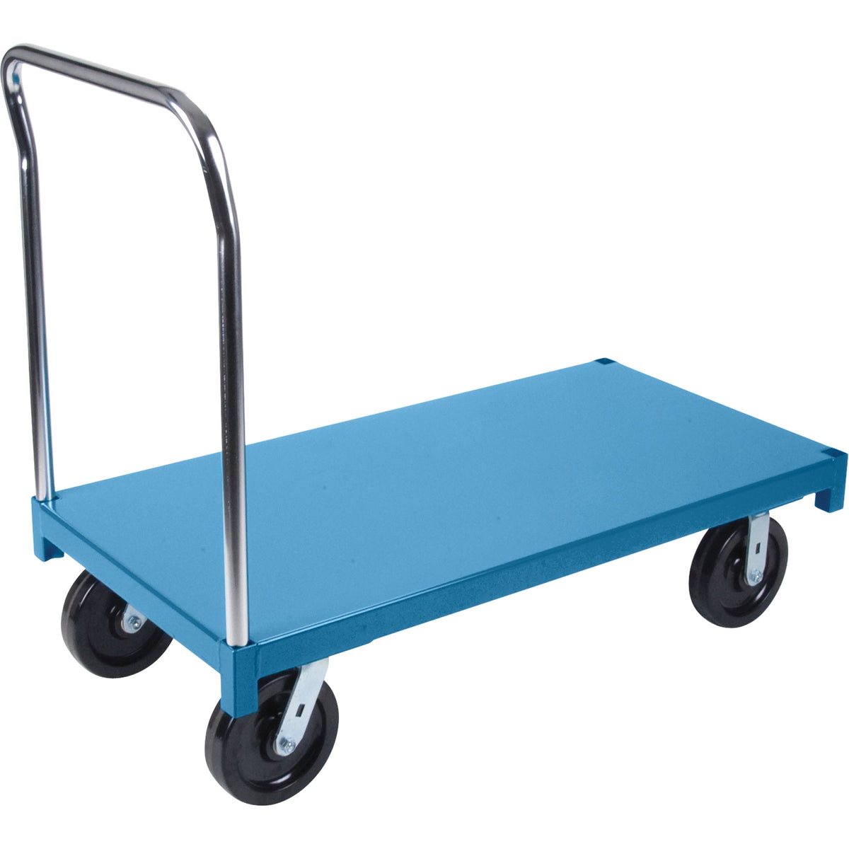 Heavy-Duty Platform Truck, 48" x 30", 2,500 lb, Nylon Casters