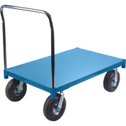 Heavy-Duty Platform Truck, 48" x 24", 1,200 lb, Pneumatic Casters