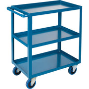Heavy-Duty Shelf Cart, 3 Tiers, 24" x 51" x 48", 1,200 lb