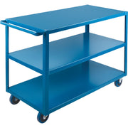 Heavy-Duty Shelf Cart, 3 Tiers, 24" x 51" x 36", 1,200 lb