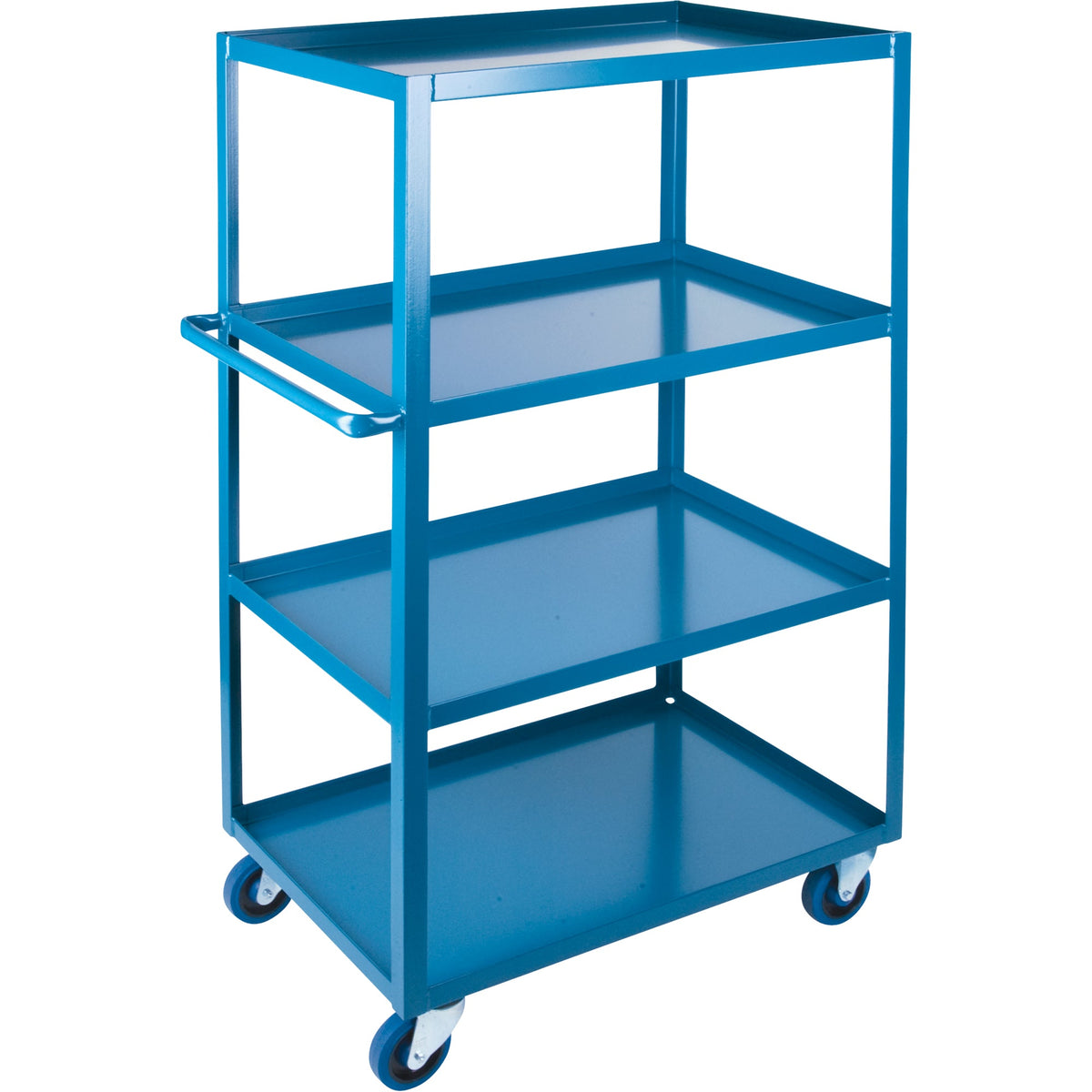 Heavy-Duty Shelf Cart, 4 Tiers, 24" x 51" x 61", 1,200 lb