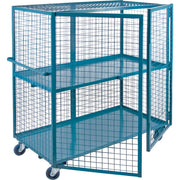 Wire Mesh Truck, 2 Tiers, 75" L x 32" W x 62.5" H, 1200 lbs. Cap.