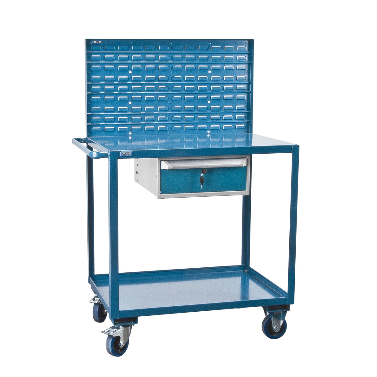 Mobile Service Cart, 2 Tiers, 24" x 40" x 57", 1,200 lb