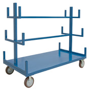 Mobile Steel Pipe & Bar Rack, 72" x 36" x 60", 3,000 lb