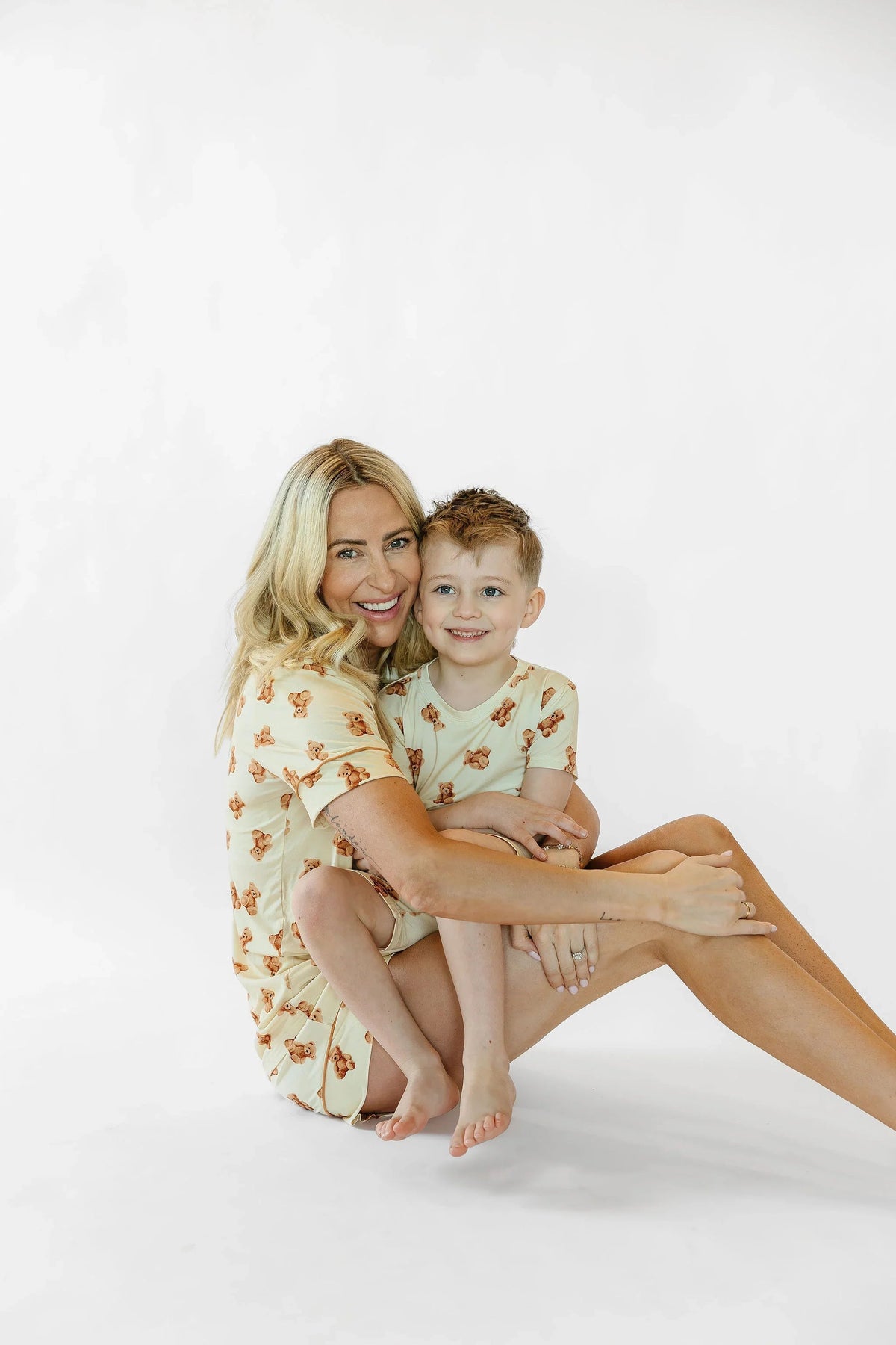 Sunset Snuggles Teddy Bear Adult Pyjama Shorts