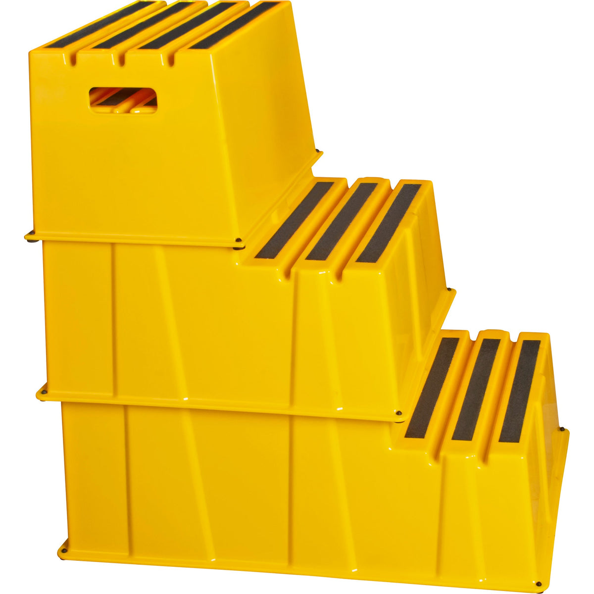 Industrial Step Stool, 2 Steps, 26" x 22-7/16" x 19-11/16" High