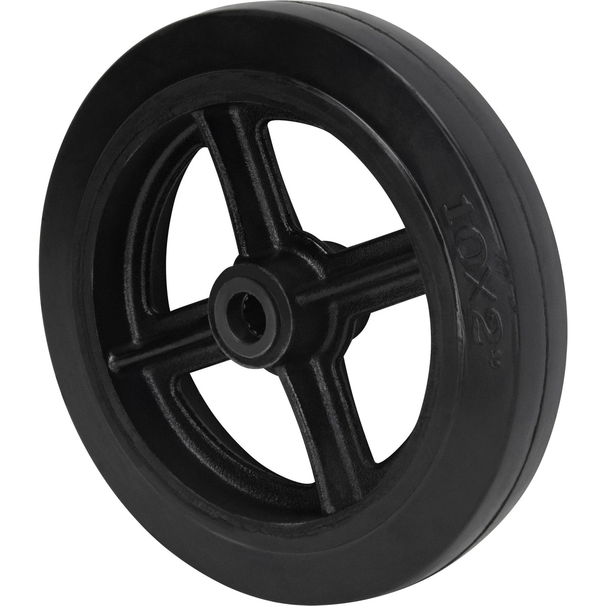 Mould-On Rubber Wheel, 10" x 2", 948 lb