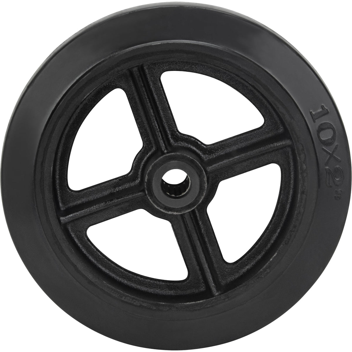 Mould-On Rubber Wheel, 10" x 2", 948 lb