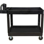 Utility Cart, 2 Tiers, 25-5/8" x 33-1/2" x 43-3/4", 550 lbs. Capacity