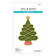 Stitched Christmas Tree Etched Dies from the Christmas Collection