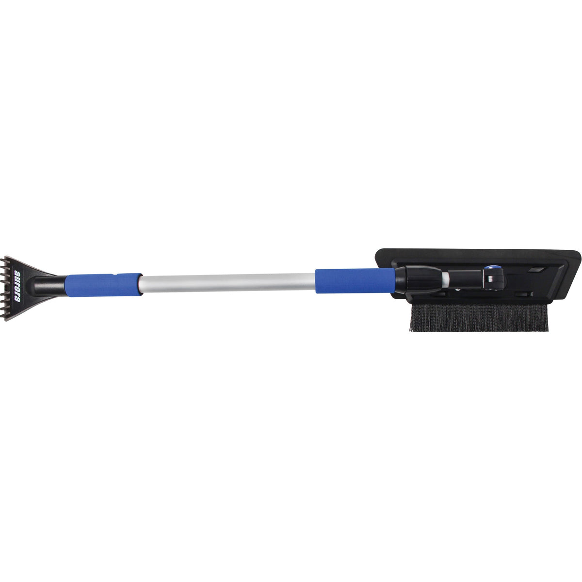 Snow Brush, Telescopic, EVA Foam Blade, 48" Long, Black/Blue
