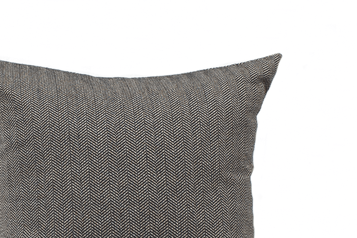 Canadian Down & Feather Noir Herringbone Cushion Cover