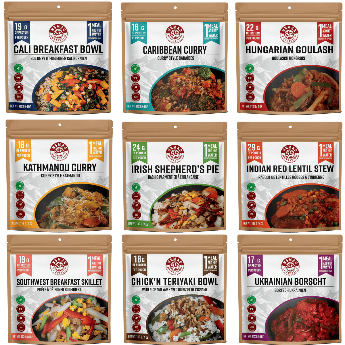 Nomad Nutrition Power Pack, 9 Full Servings