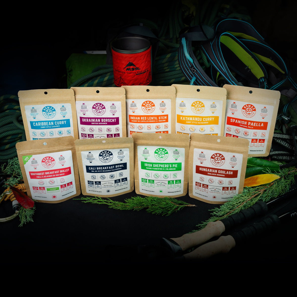 Nomad Nutrition Sampler Pack, 9 Half Servings