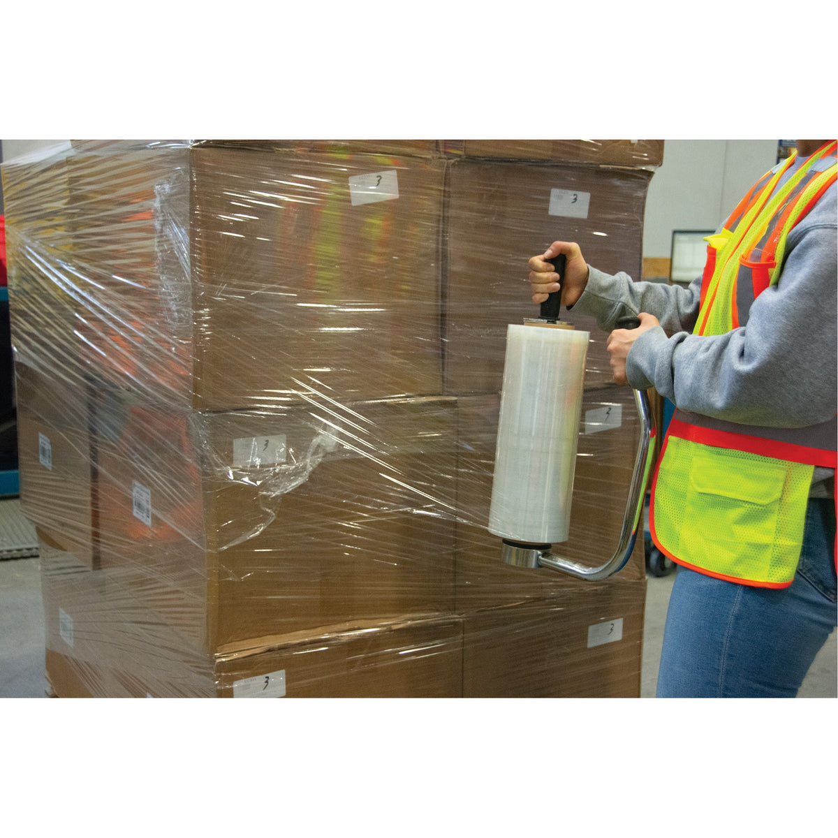 Stretch Wrap, Cast, 80 Gauge (20.3 micrometers), 15" x 1500'
