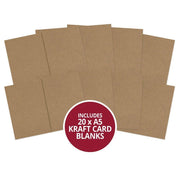 Kraft Pre-Scored Card Blanks - A5