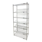 Slanted Wire Shelving Unit