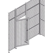 Standard-Duty Wire Mesh Partition Swing Door, 3' W x 7' H