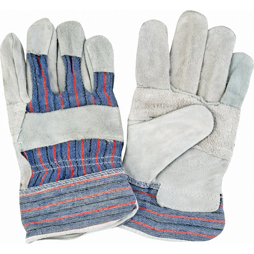 Standard-Duty Patch Palm Split Cowhide Fitters Gloves, Large