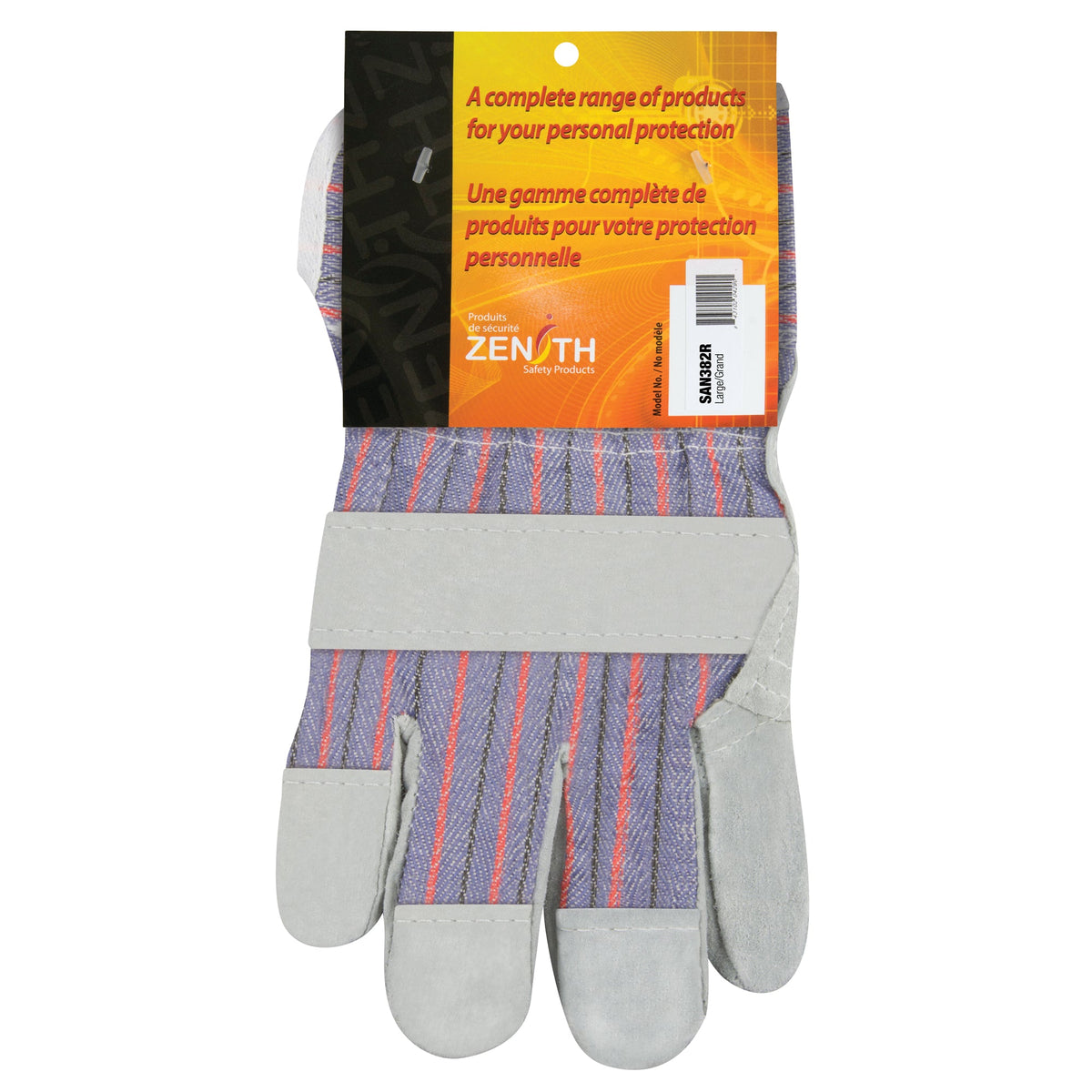 Standard-Duty Patch Palm Split Cowhide Fitters Gloves, Large
