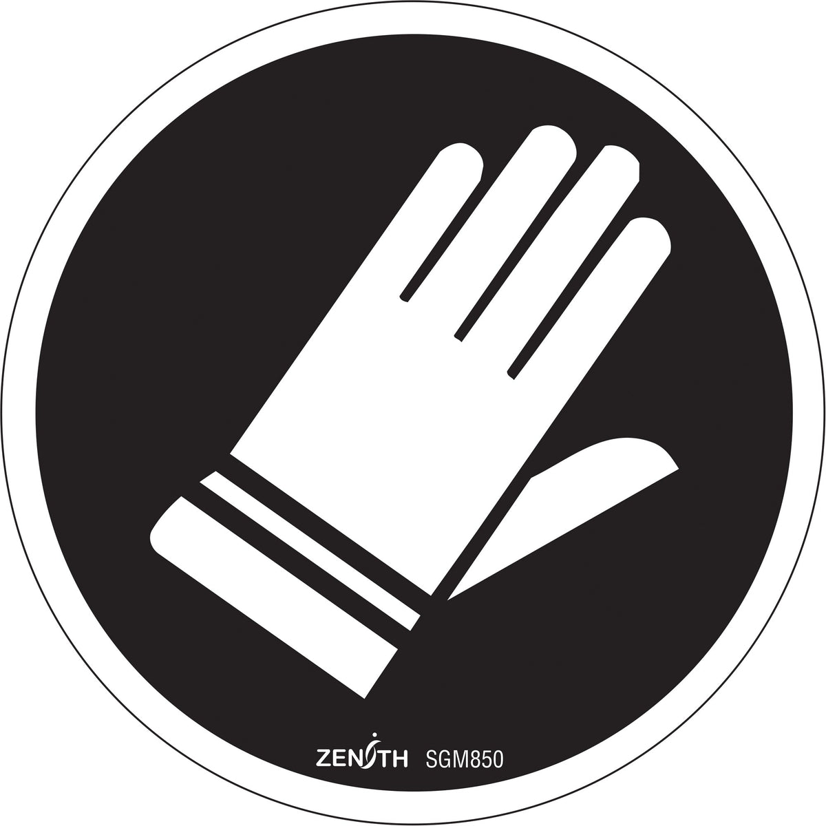 Hand Protection Required CSA Safety Sign, 6" x 6", Vinyl