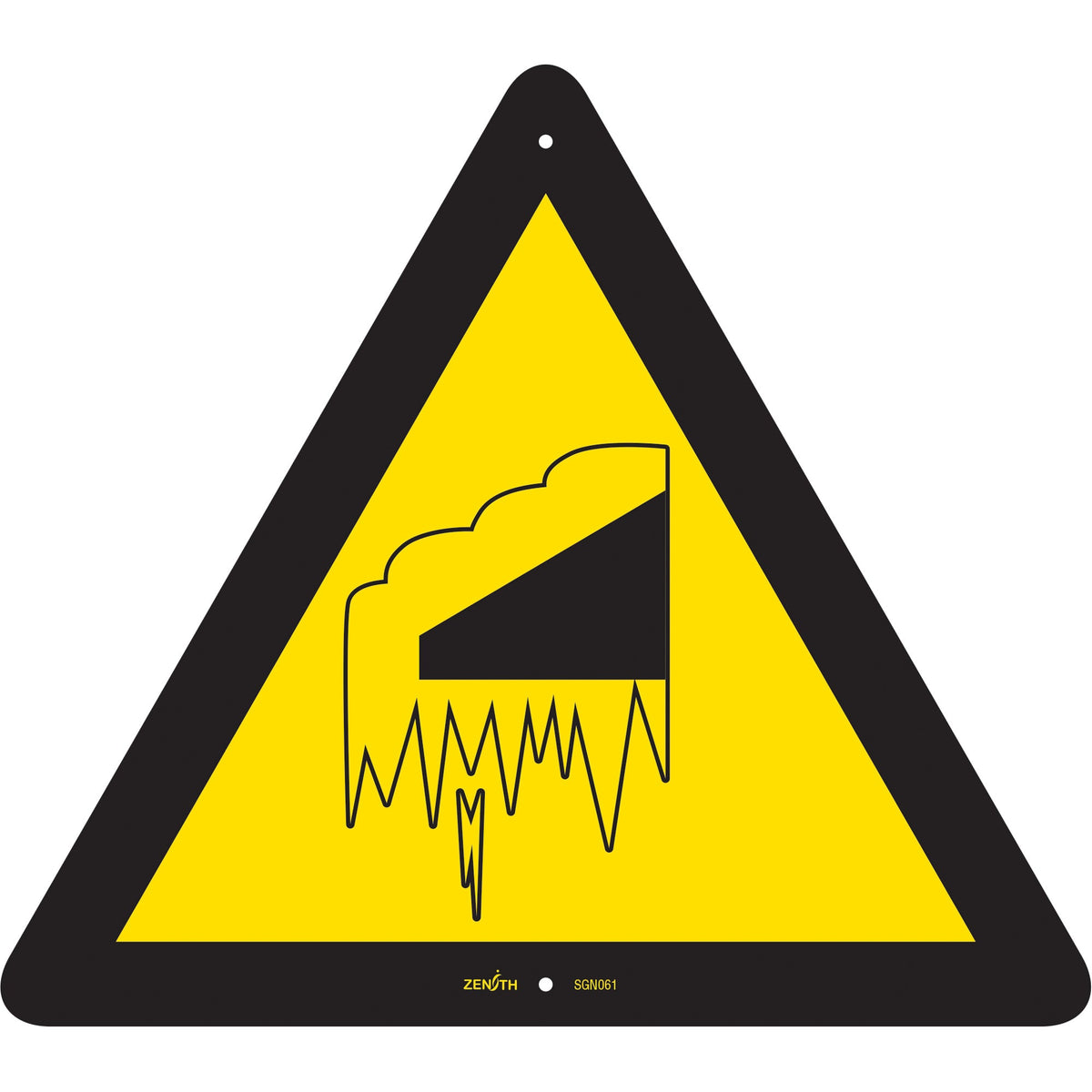 Falling Snow/Ice CSA Safety Sign, 12" x 12", Plastic