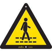 Pedestrian Safety Lane CSA Safety Sign, 6" x 6", Plastic
