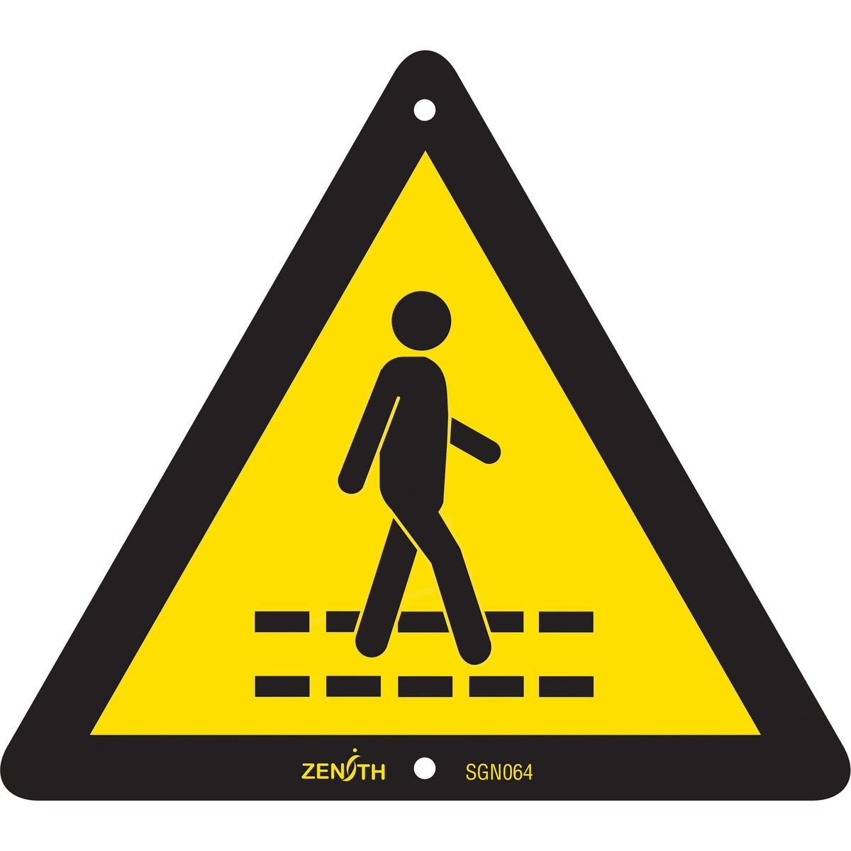 Pedestrian Safety Lane CSA Safety Sign, 6" x 6", Plastic