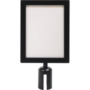 Sign Frame for Crowd Control Post, Black