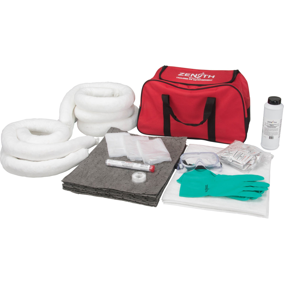 Universal Spill Kit, Bag, 10 US Gal Absorbency