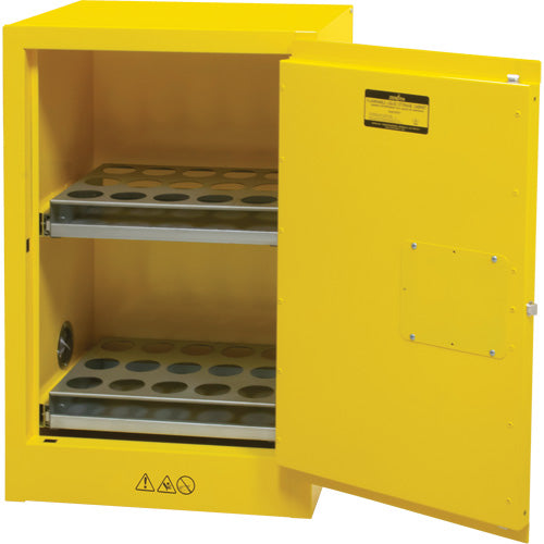 Flammable Aerosol Storage Cabinet, 12 Gal, 1 Door