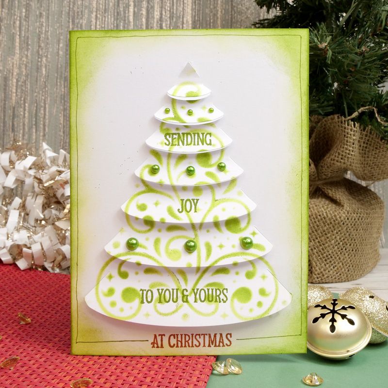 Luxury Shaped Card Blanks & Envelopes - Christmas Tree