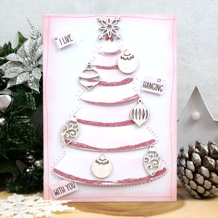 Luxury Shaped Card Blanks & Envelopes - Christmas Tree