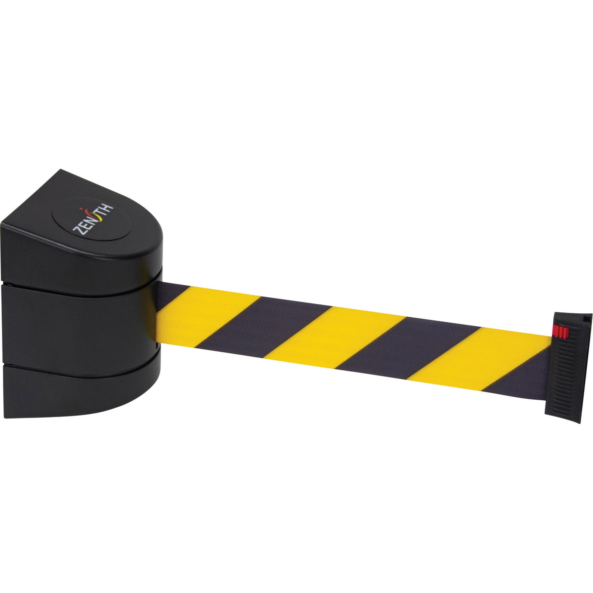 Magnetic Wall Mount Barrier, 15' Black & Yellow Tape