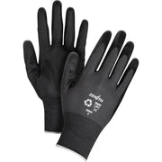 Breathable Foam Nitrile Coated Gloves, RPET Shell, 21 Gauge, Size 7