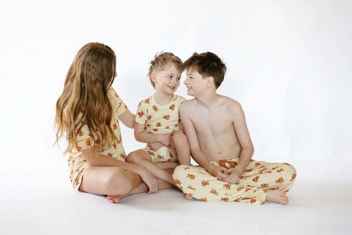 Sunset Snuggles Kids Teddy Bear Long Sleeve Pyjama Top
