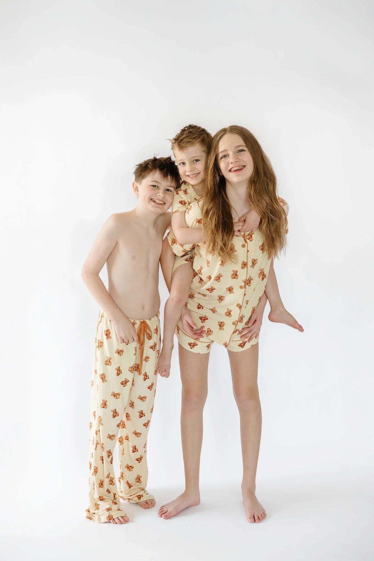 Sunset Snuggles Kids Teddy Bear Long Sleeve Pyjama Top