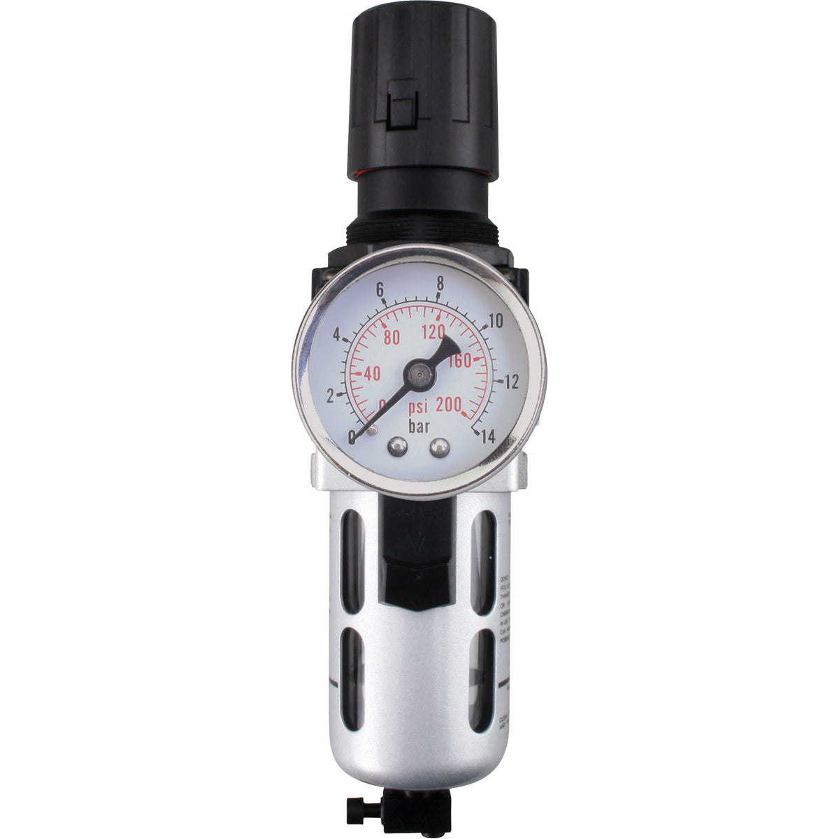 Modular Air Filter/Regulator with Gauge, 1/2" NPT, 145 PSI