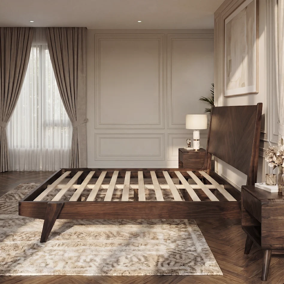 Gazelle Solid Acacia Wood Bed Frame