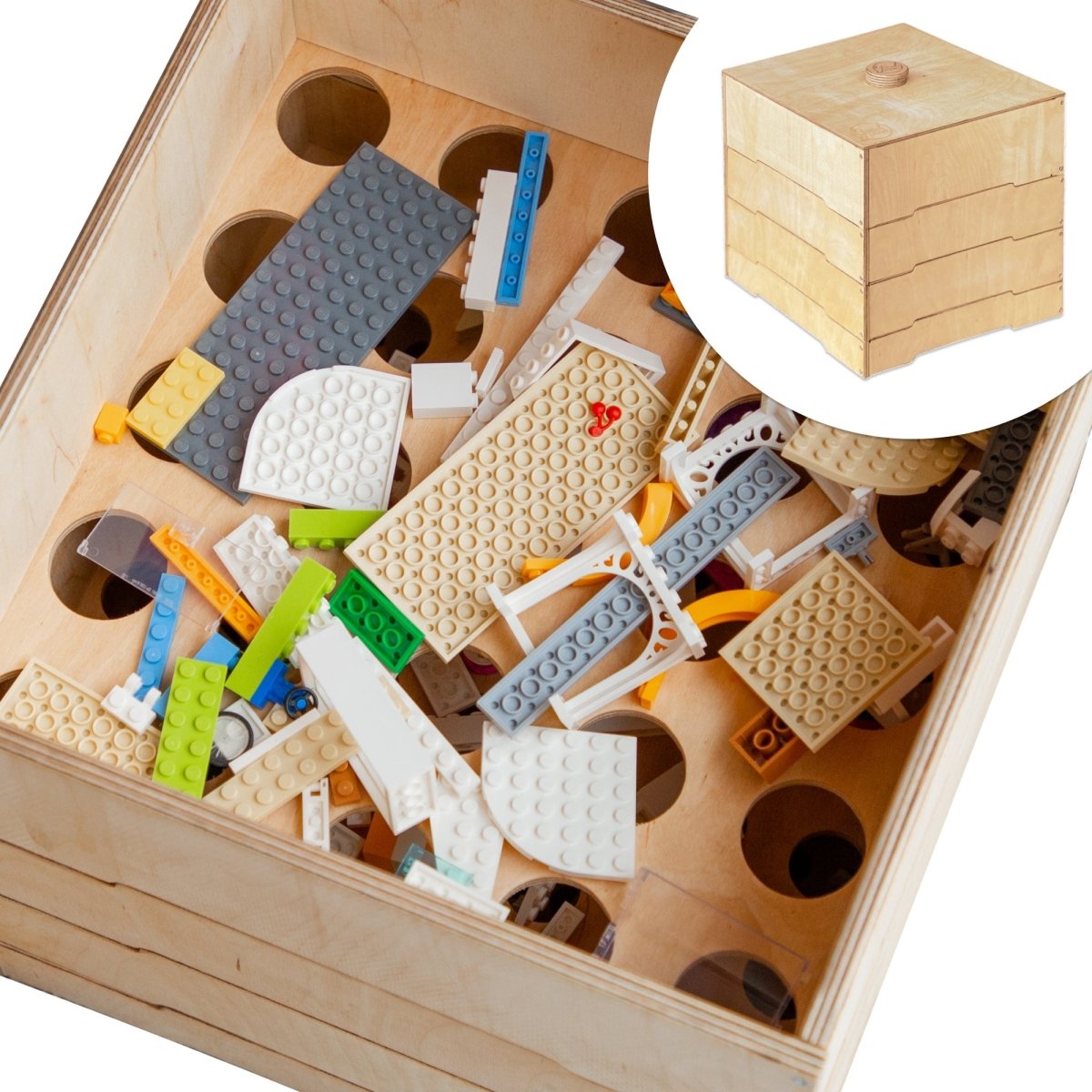 Goodevas Wooden Building Block Sorter