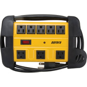 Workshop Surge Protector Power Strip, 8 Outlets, 1,350 J, 6' Cord