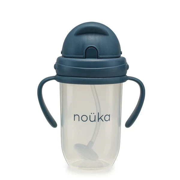 Non-Spill Weighted Straw Cup 9 oz | noüka | Deep Ocean